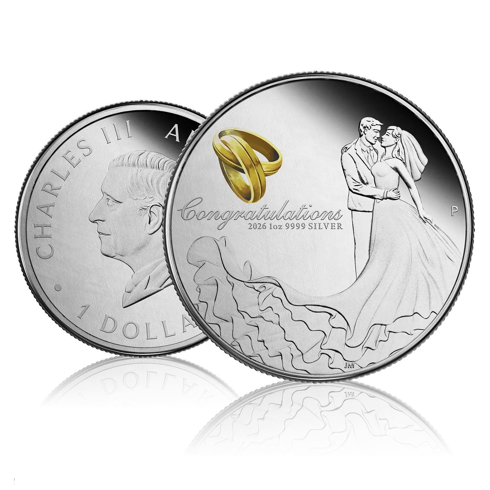 1oz Silver Congratulations Happy Wedding Gift Box (2026) 4